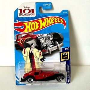 2018 HOT WHEELS 50TH ANNY DISNEY 101 DALMATIANS CRUELLA DE VIL